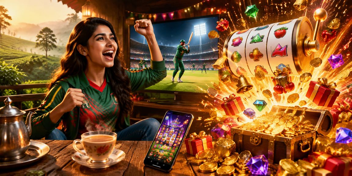 সিলেটের চা বাগানে মোবাইলে ক্রিকেট বেটিং উপভোগ